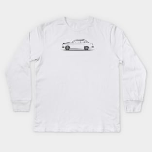 Borgward Isabella Saloon Black Kids Long Sleeve T-Shirt